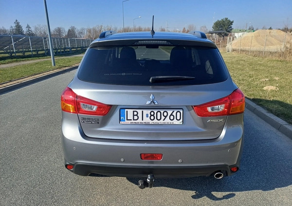 Mitsubishi ASX cena 43900 przebieg: 124200, rok produkcji 2013 z Ryglice małe 191